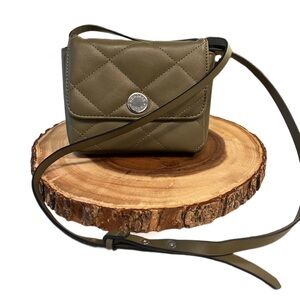 Kendall and Kylie olive green, adjustable over the shoulder mini bag